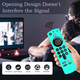 FireTVstick Remote Cover Compatible with Fire tvstick 4K,Silicone Protective Case for FiretvStick 4K Max 2021 TV Stick Remote Cover 3rd Gen with Lanyards