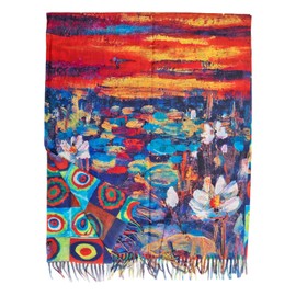 Toocool Unisex Klimt Van Gogh Kandinsky Monet Scarf A001, circles, Unit size