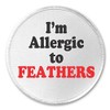 A&T Designs - I'm Allergic to FEATHERS 3" Sew On