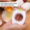Egg Shell Opener,Boiled Eggs Cutter Easy Topper Shells Tool Eggshell
