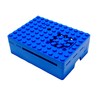 Raspberry Pi 4 Case - Pi-Blox Enclosure (Blue)