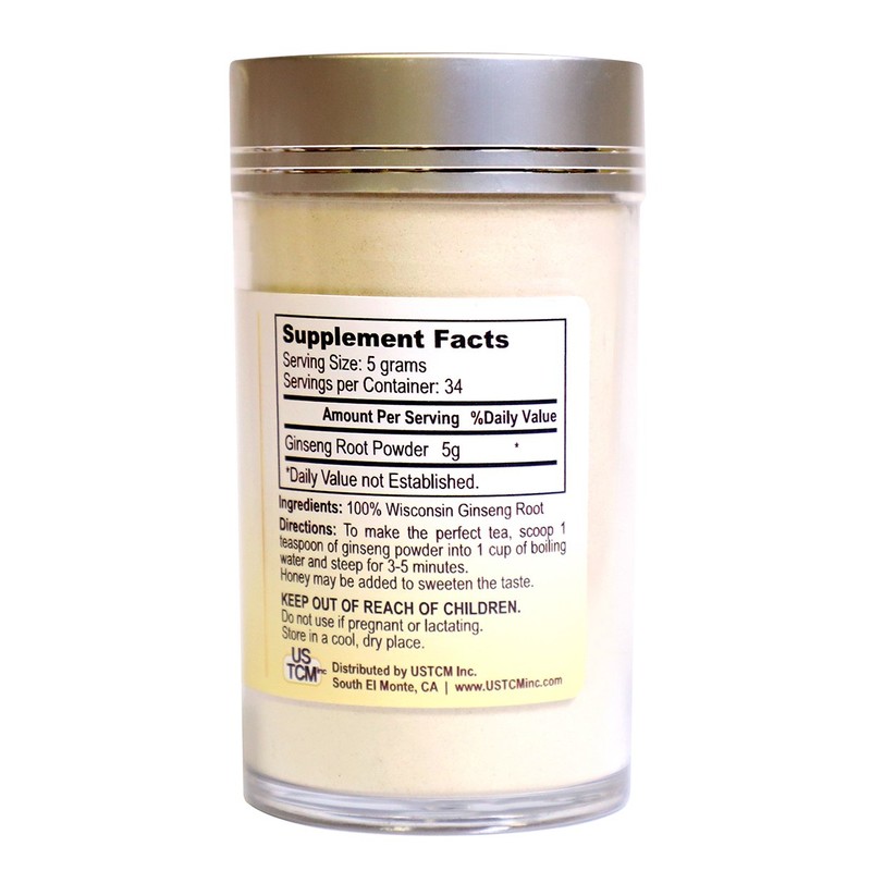 USTCM Wisconsin American Ginseng Powder 120 Mesh (6 oz)