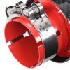 Universal Exhaust Tip Tail Throat Glossy Carbon Fiber Red Pipe