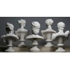 Set 5 Bust Head God Zeus Artemis Aphrodite Hermes Apollo