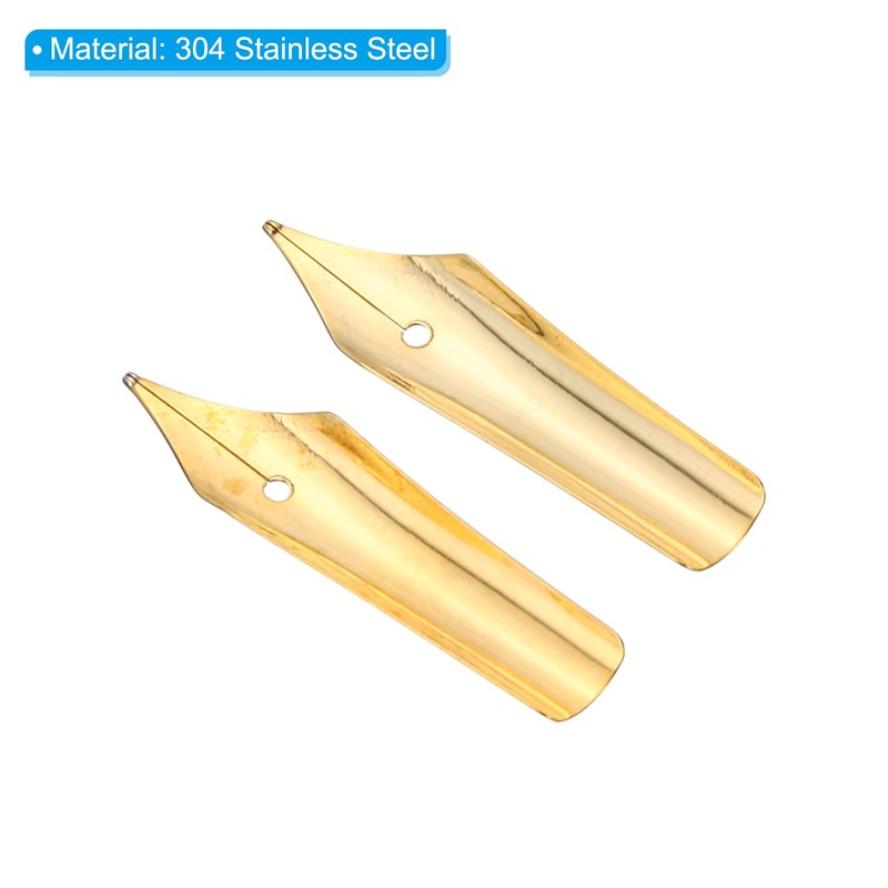 PATIKIL 0.5-0.7mm Line Width Fountain Pen Nib Replacement, 10 Pack