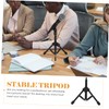 Abaodam Adjustable Desktop Microphone Stand Portable Metal Tripod Mic Holder