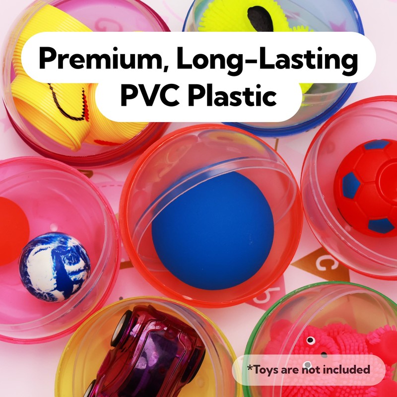 Capsule Vending Machine Semitransparent Round Capsules Empty 25 pcs 2.6