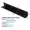 OTTFF 4 Pack 7" x 1-3/8" x 1-3/8" Widen Black