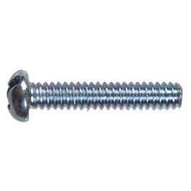 Hillman No. 10-32 in. x 1-1/4 in. L Combination Round Head Zinc-Plated Steel Machine Screws 100 pk