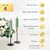 LPUSA Short Taper Candles 6 inch Candle Sticks Unscented Dinner