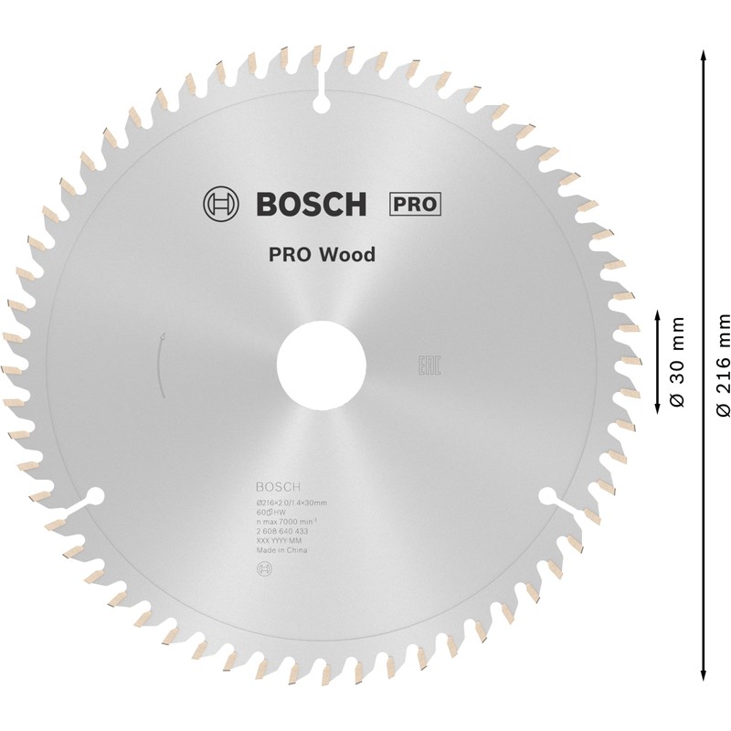 Bosch 2608640433 Optiline Wood Circular Saw Blade