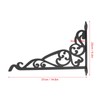 Outdoor Hanging Bracket Black Iron Multifunctional Decorative Plant Hanger for