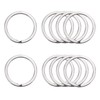10 Pcs 32 mm Metal sStainless Steel Flat Split Key