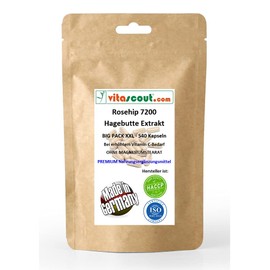 Rosehip / Rosehip Extract 7200 II 540 Capsules - Made in Germany - No Magnesium Stearate - Premium Quality VITASCOUT®