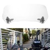 Universal Motorcycle Modified Windscreen Windshield Spoiler Air Deflector Transparent