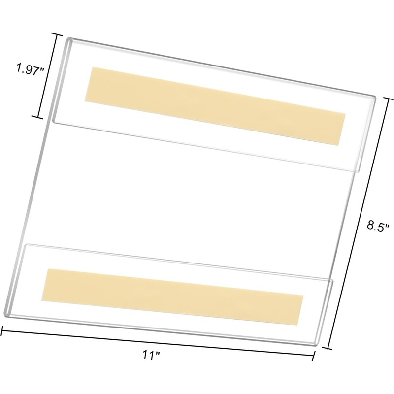 Ludery 8.5 x11 Acrylic Picture Frame Set of 6, Wall