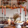 Velsyn Terra Cotta Flameless Taper Candles with Remote and Timer,