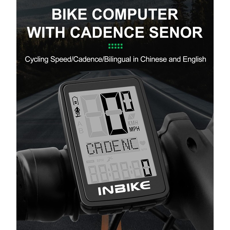 INBIKE Bicycle Computer Wireless Bicycle Speedometer Bicycle GPS Speedometer Wireless