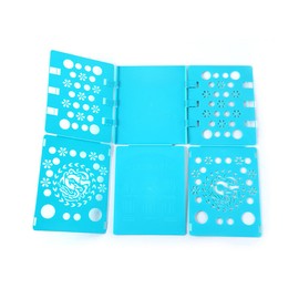 Clothes Folder Board, T-Shirt Folding Organizer Board, Flip Display, Folding Laundry Folder for Adults, Home Use, Kids (Nordic Blue)