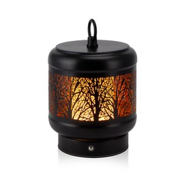 TRIROCKS Cordless Table Lamp Rechargeable Battery Operated Ambient Lighting with Cozy Lights, 3-Step Touch Dimmable LED Amber Light for Bar,Coffee Table, Patio,Camping