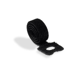 Durable CAVOLINE Cable Management Cable Ties | Reusable Self-Gripping Cable Ties for Sorting and Bundling Cables | Extreme Alternative to Plastic Cable Ties | Pack of 5 Cable Ties in Black