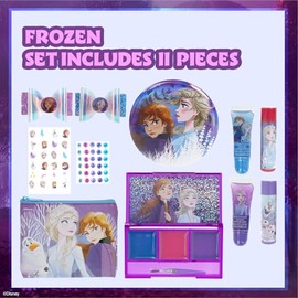 Frozen Set de Maquillaje Infantil Gloss, Bálsamo Labial y Bolsa