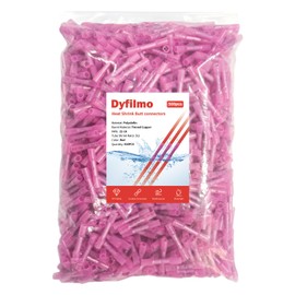 Dyfilmo Heat Shrink Butt Connectors - 500Pcs 22-16 AWG Red Waterproof Electrical Wire Connectors Automotive Marine Grade Wire Crimp Terminals Butt Splices for Cable,Boat,Home Electrical etc.