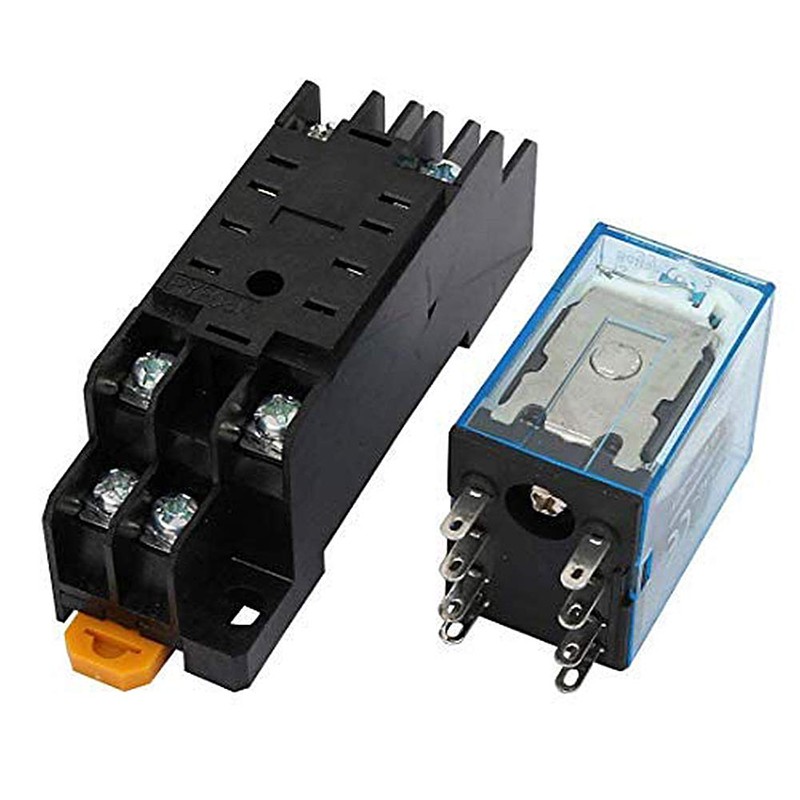 Yohii DPDT Power Relay Electromagnetic Relay IEC255 DC 12V Coil
