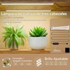 FURRIFIC Soporte para Plantas con Luz de Crecimiento 4Niveles en
