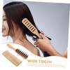 Baluue Hair Care Essential 2pc Bamboo Detangler Combs Wide Tooth