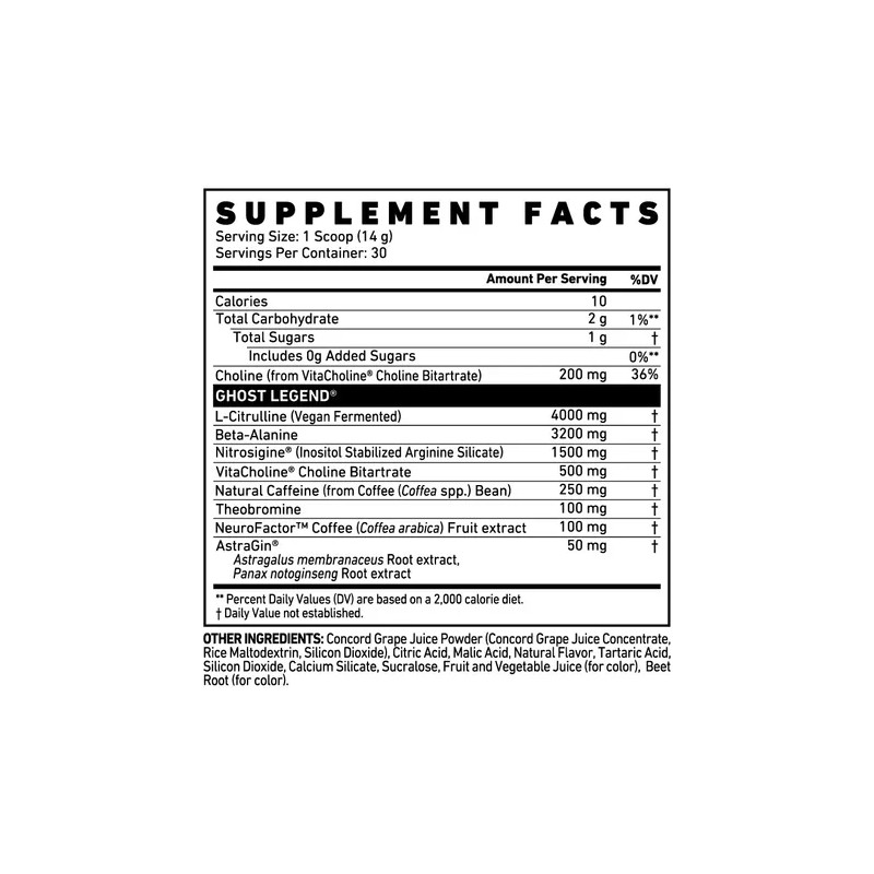 Pre Entreno Ghost Legend Pwo 30 Serv Variedad De Sabores