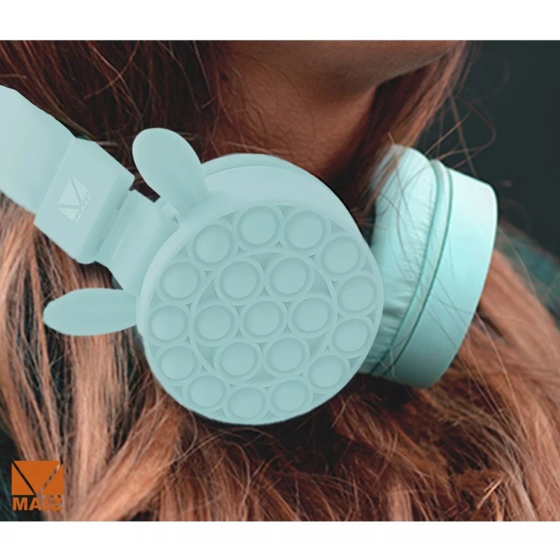 Maíz Audifonos Bluetooth Diadema Gato Orejas Kawaii Pop It