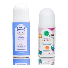 Desodorante Roll On Allium Axilas Libre Aluminio Sin Aroma Pack 2u