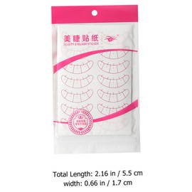 IWOWHERO Eyelash Extension Sticker Sheets 20 Pack Five Point Positioning Pads Eyelid Tape Lash Extension Practice