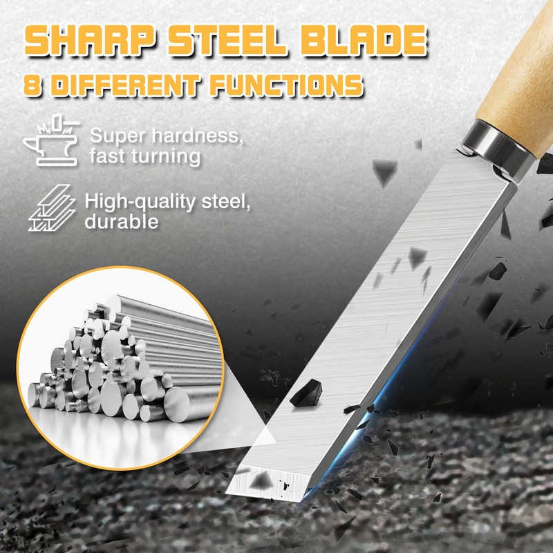 8 Pcs Wood Lathe Tools, Wood Chisel Sets, Suitable For