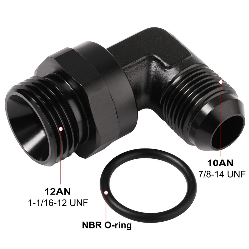 Podavelle 10AN Male Flare to 12AN -12 ORB O-ring Boss