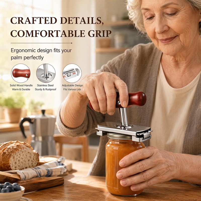 Effortless Jar Opener for Seniors and Arthritis Hands,
