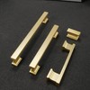 COTYKILEY 6 Pack 7.5 Inch(192mm) Brushed Brass Cabinet Handles Gold