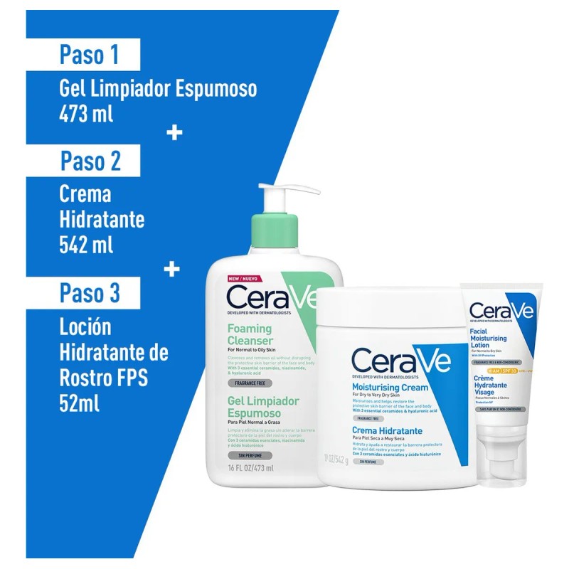 CeraVe Bundle Piel Normal kit 3 unidades