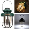 Retro LED Camping Lantern Portable Multifunctional Rechargeable Tent Light for