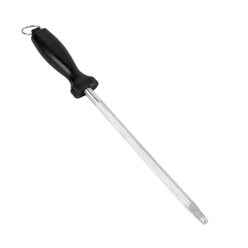 Knife Sharpening Steel Fine Groove Sharpener Rod Round 8in for