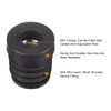 Sourcing Map 8Pcs M8 Threaded Plastic Black Tube End Cap