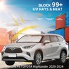 Windshield Sun Shade for Toyota Highlander 2020-2025 2026 Front Window