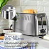 prepAmeal Toaster 2 Slice Stainless Steel Bagel Toaster Extra Wide