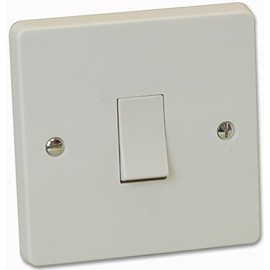 CRABTREE 1G1W PLATE SWITCH 10A | SWITCHES/SOCKET OUTLETS SWITCH RANGES ELECTRICAL, 1 X QTY - 4070
