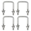 (4) U-Bolts for Boat Trailer Square Galvanized 1/2"Dia x 3 1/16" x4 5/16"