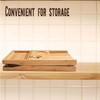 XcE Foldable Bamboo Bathtub Caddy Tray - Expandable to 41