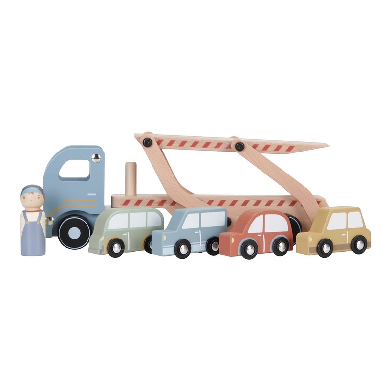Little Dutch Car transporter including 4 cars and toy figure