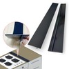 Donpearl Black Stove Gap Covers (2 Pack), Silicone Gap Filler