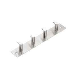 brand_quality Coat Robe Hook Hat Clothes Towel rack Unit 1-8 Hook Wall Hanger Chrome S/Steel (4 HOOK)